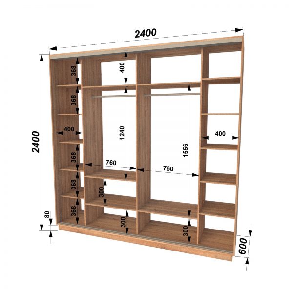 Шкаф купе 2400 ширина